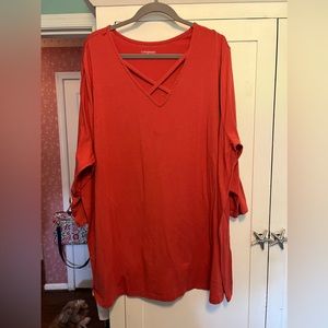 Catherine’s orange tunic